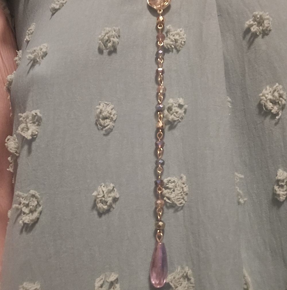 Style & Co. Gold and Purple Beaded Necklace